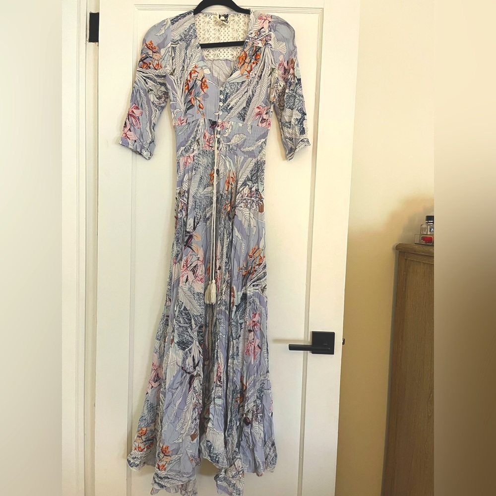 Periwinkle Floral Maxi Dress